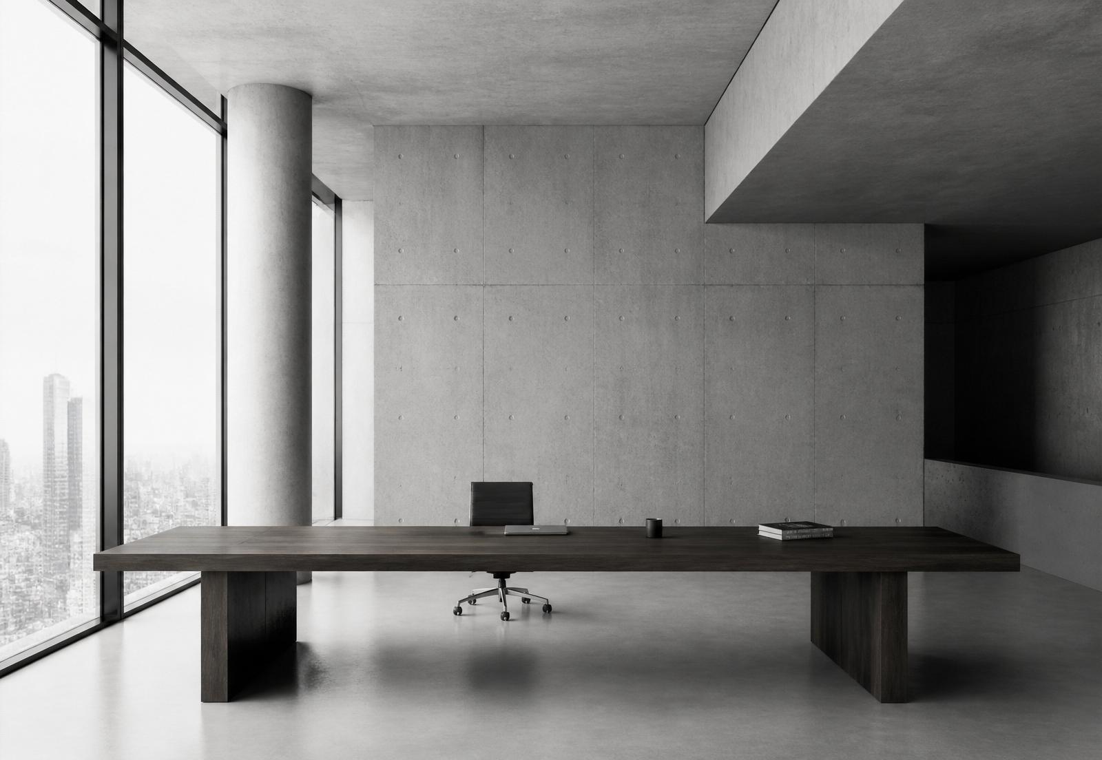 Minimalistisches Studio-Interieur — Sinnbild für den ruhigen Arbeitsansatz von Valleno